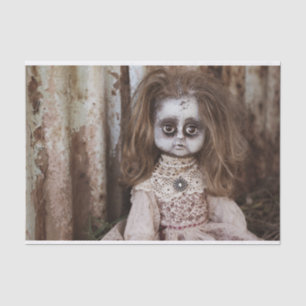 Papel De Seda Gótico gótico assustador do Victorian da boneca 