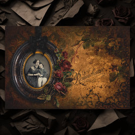 Papel De Seda Gótico Vintage em Lembrança Ephemera Halloween