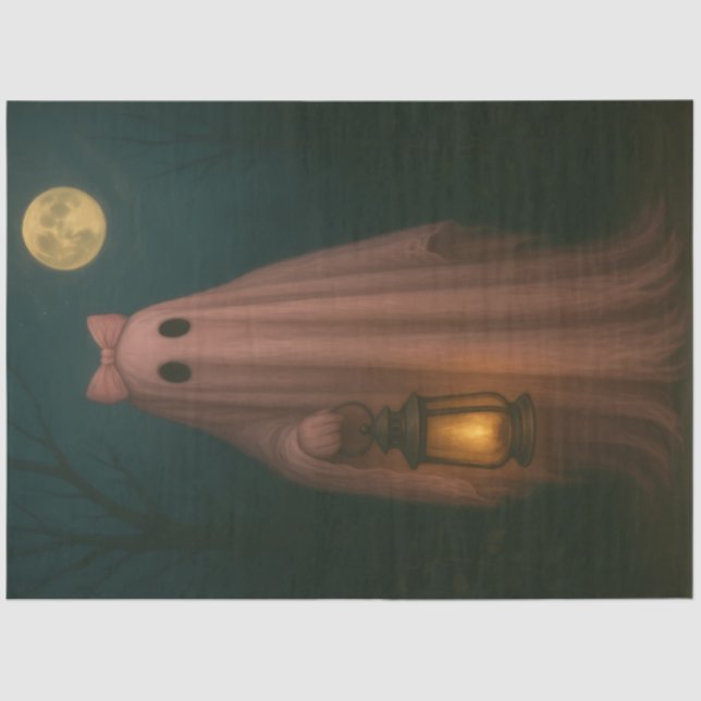 Papel De Seda Gótico Whimsof de Dissociação de Halloween, Fantás (Frente )