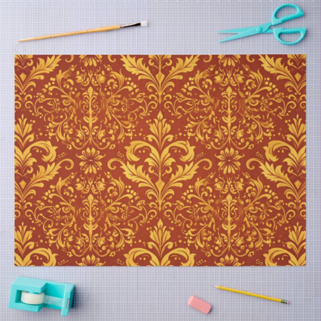 Papel De Seda Graça Dourada (Arte )