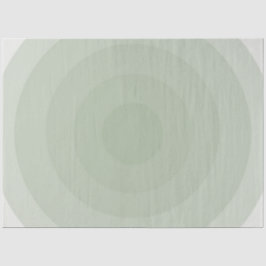 Papel De Seda Gradação do Círculo Minimalista Verde Sage