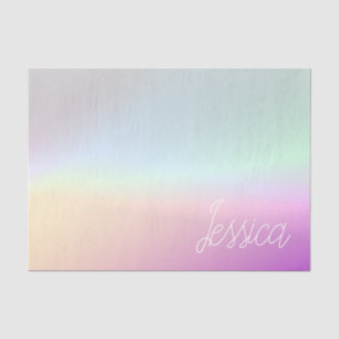 Papel De Seda Gradações de Ombre Coloridas legal e seu Script