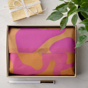 Papel De Seda Gradiente Cor de laranja e Rosa Quente