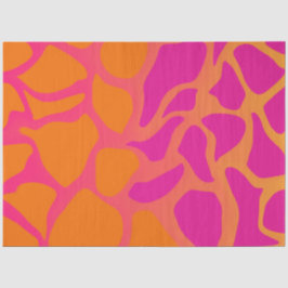 Papel De Seda Gradiente Cor de laranja e Rosa Quente