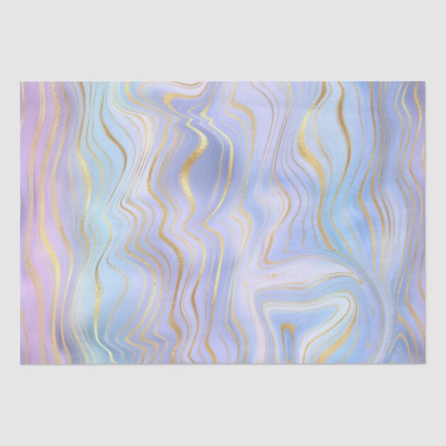 Papel De Seda Gradiente de Arco-Íris Iridescente e Estratos de F (Frente )