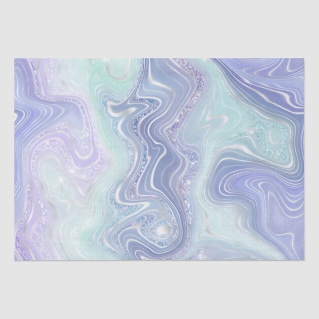 Papel De Seda Gradiente de Arco-Íris Iridescente e Estratos de F (Frente )