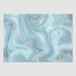Papel De Seda Gradiente de Arco-Íris Iridescente e Estratos de F