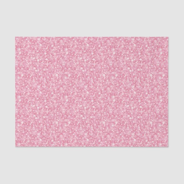 Papel De Seda Gradiente De Prata Rosa-Brilhante. (Frente )