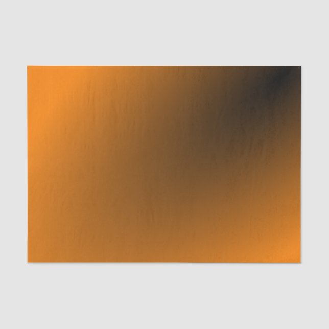Papel De Seda Gradiente Preto Laranja (Frente )