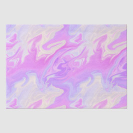 Papel De Seda Gradiente Roxo-Rosa e Iridescente Marble