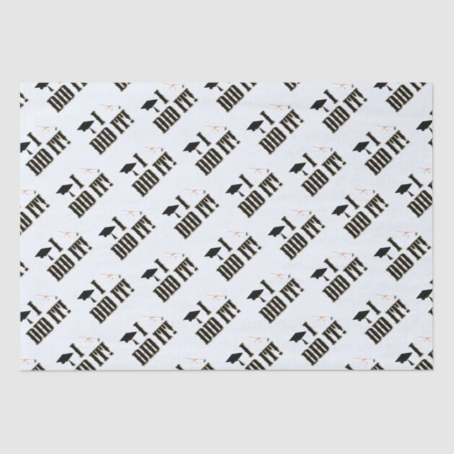 Papel De Seda Graduação de Bonés de Formando Ocidental e Diploma (Frente )