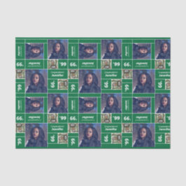 Papel De Seda Graduação de Fotos Quadrada - Ano Verde