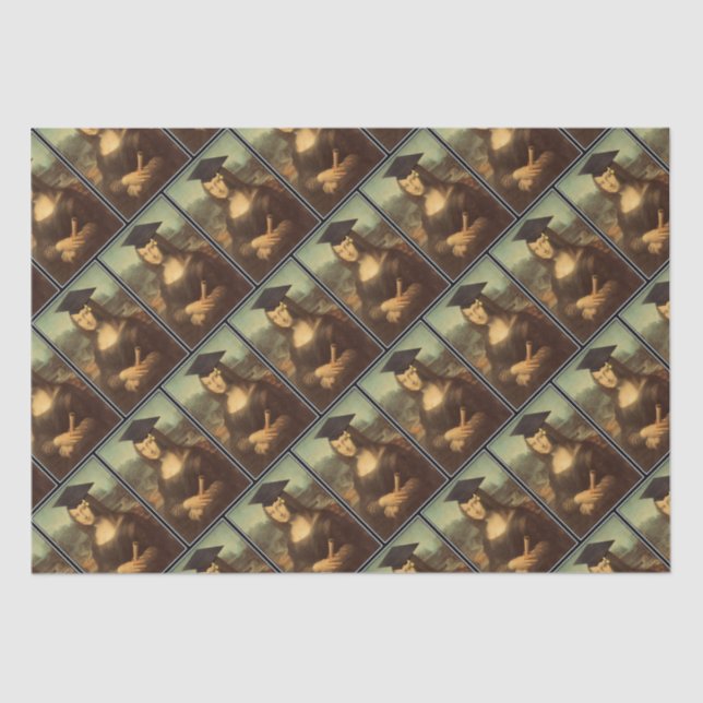 Papel De Seda Graduação de Mona Lisa (Frente )