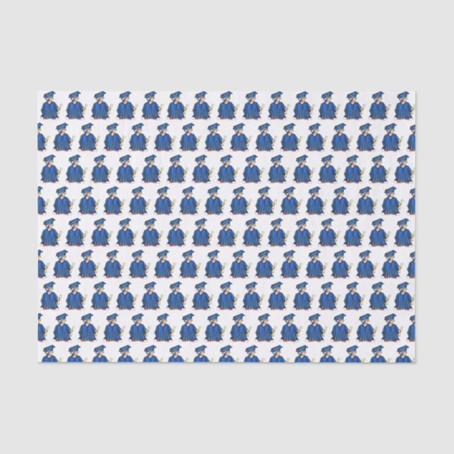 Papel De Seda Graduação Escolar Boné , Formando de Diploma (Frente )