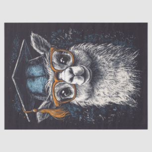 Papel De Seda Graduação Ilustração Llama Desligamento