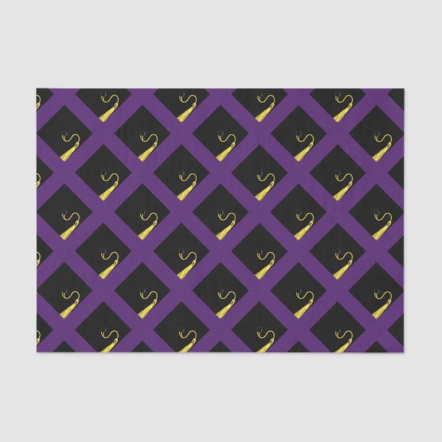 Papel De Seda Graduação Presente Roxo (Frente )