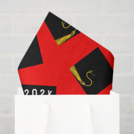 Papel De Seda Graduação Vermelho