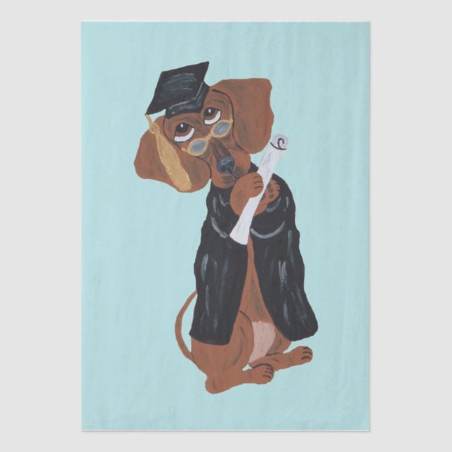 Papel De Seda Graduado Dachshund (Frente )