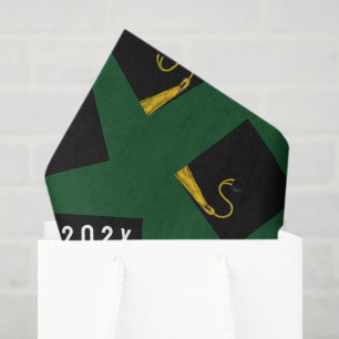 Papel De Seda Graduation Verde