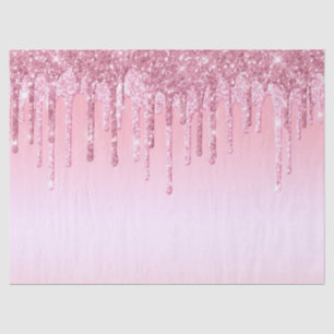 Papel De Seda Gráfico de Drives de Brilho Rosa Moderno