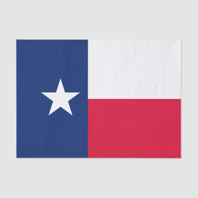 Papel De Seda Gráfico de Sinalizador Dinâmico do Texas em um (Frente )