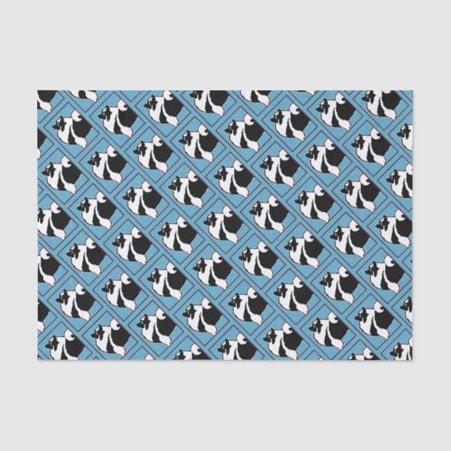 Papel De Seda Gráficos Keeshond - Arte de Cachorro Original (Frente )