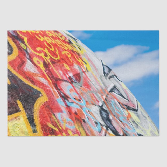 Papel De Seda grafite do planeta (Frente )