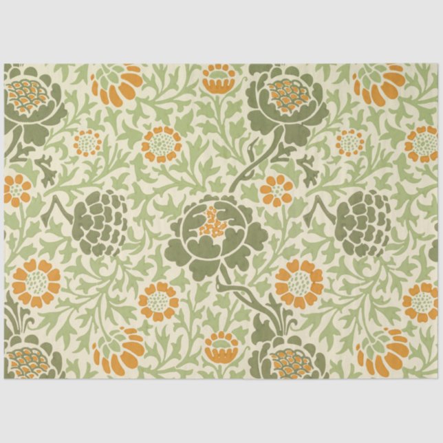 Papel De Seda Grafton Pattern (por William Morris) (Frente )