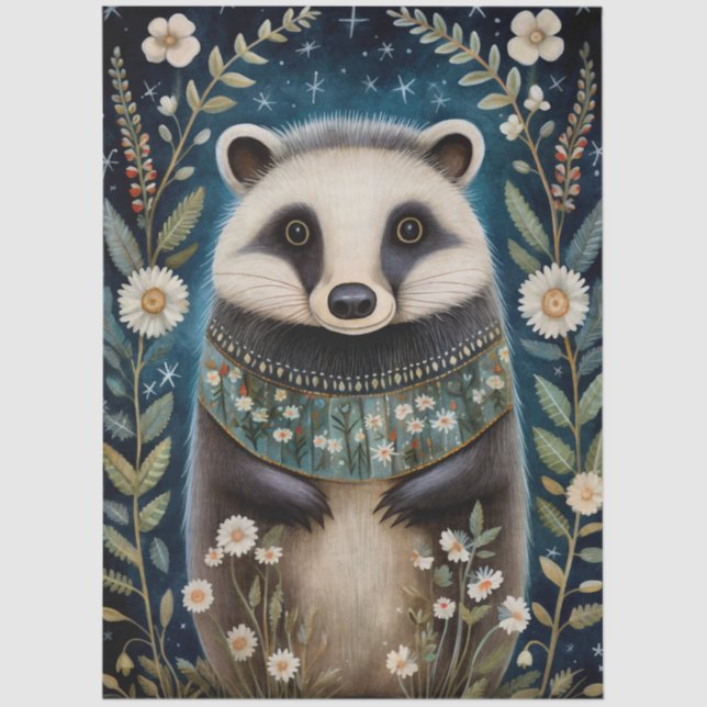 Papel De Seda Grande Floresta Florestal de Criação Florestal Dec (Frente )