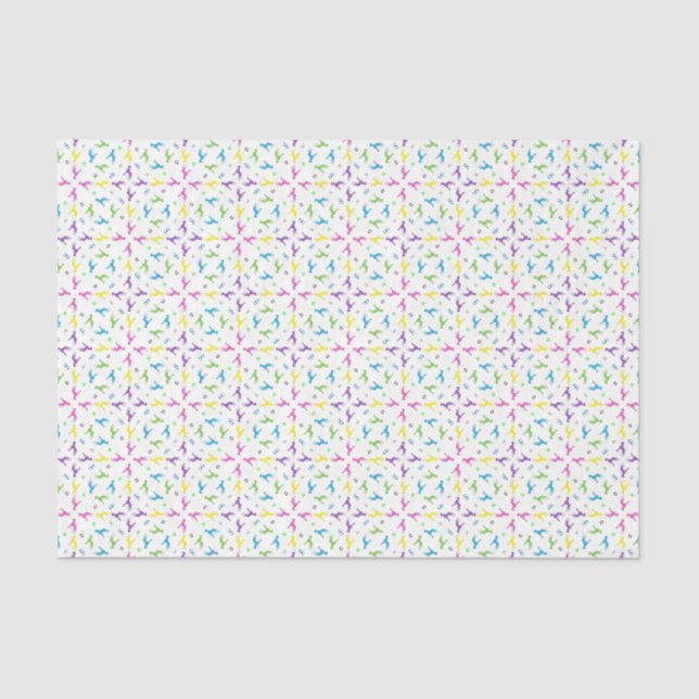 Papel De Seda Grande padrão de dinamarquês (Frente )