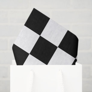 Papel De Seda Grande preto e branco verificado