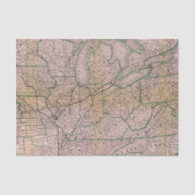 Papel De Seda Grande sistema de Wabash (Frente )