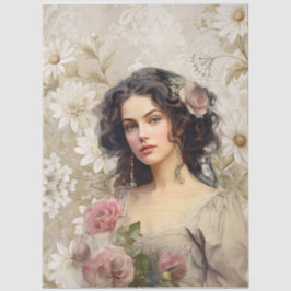 Papel De Seda Grande Vintage inspirou a era vitoriana Lady & Dai