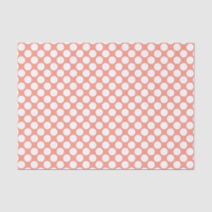 Papel De Seda Grandes pontos retrorreflectores - branco e cor-de