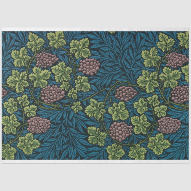 Papel De Seda Grapevine (por William Morris) (Frente )