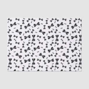 Papel De Seda Gravatas borboleta pretas