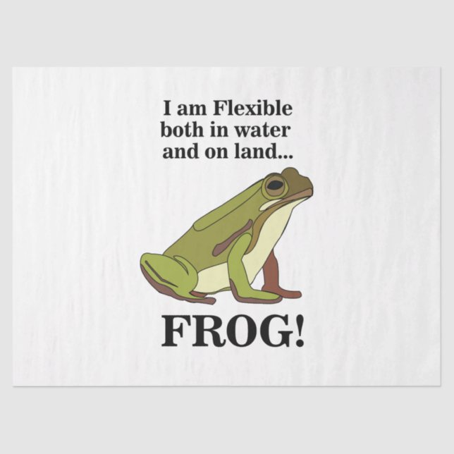 Papel De Seda Green Frog Funny (Frente )