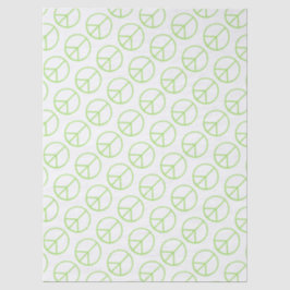 Papel De Seda Green World Peace Sign Groovy Love Symbol