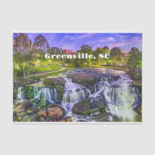 Papel De Seda Greenville, Centro do Rio Reedy Carolina do Sul