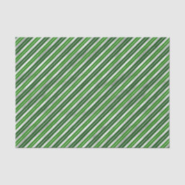 Papel De Seda Greve de Natal Verde e Prateada