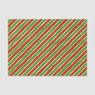 Papel De Seda Greve de Natal Vermelha, Verde e Dourada