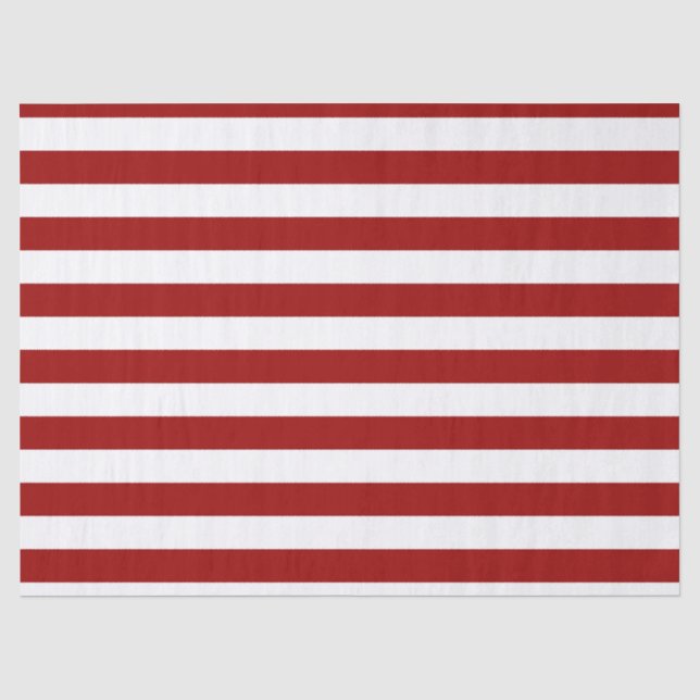 Papel De Seda Greve Vermelha e Branca de Crimson (Frente )