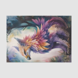 Papel De Seda Griffin Forest Watercolor Art