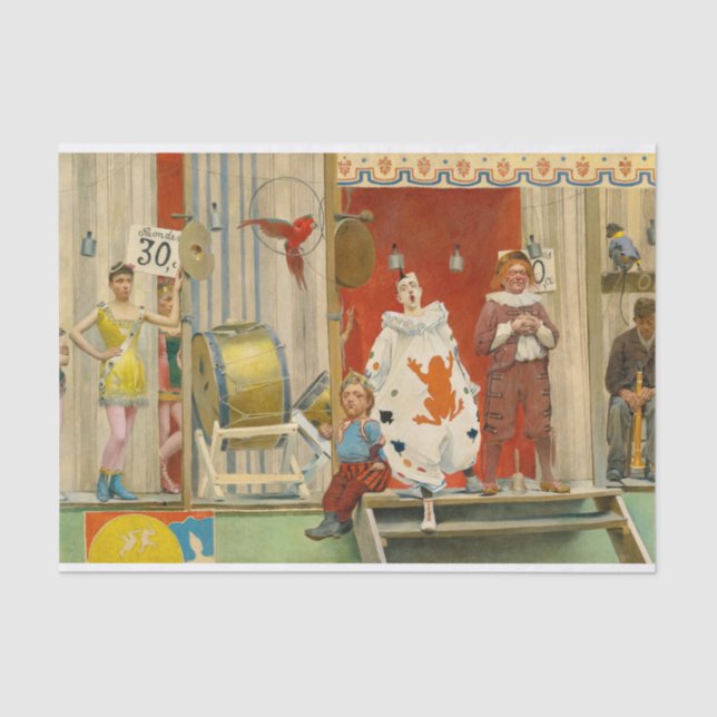 Papel De Seda Grimaces e Miséria, os Acrobatas de Fernand Pelez (Frente )