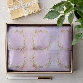 Papel De Seda Grinalda de Flores Mini Fofa