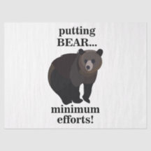 Grizzly Bear Putting Bear Minimum Efforts Funny