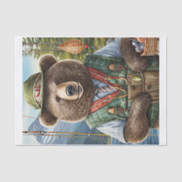 Papel De Seda Grizzly e Lures, George, o Urso Fetches Jantam