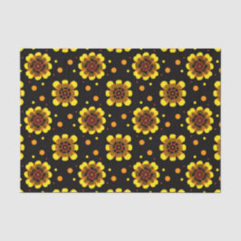 Papel De Seda Groovy 70s Daisy Flower Power Pattern