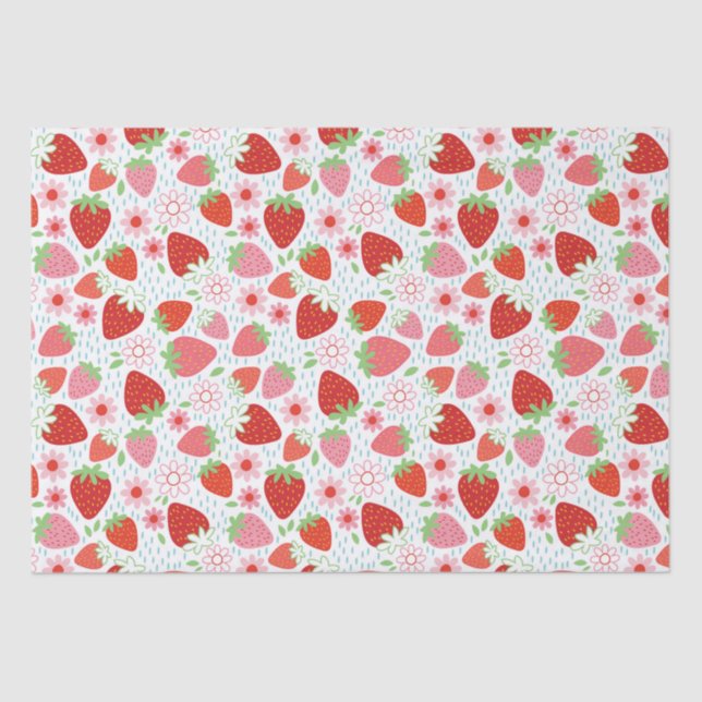 Papel De Seda Groselha de Morango Cute Sweet (Frente )
