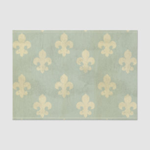 Papel De Seda Grunge, cerceta, vintage, flor de lis, teste